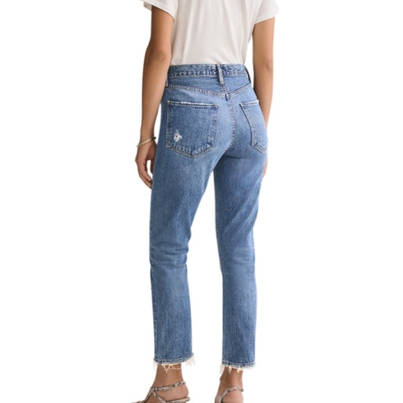 Agolde Riley Button Fly High Rise Jeans Size 24 - Picture 13 of 14